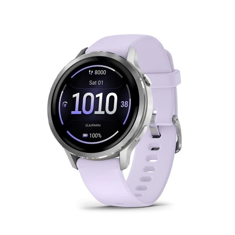 Garmin Venu 4S 30,4 mm Periwinkle Zilver