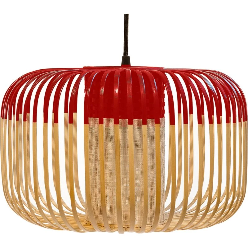Forestier Bamboo Light S - Bamboe hanglamp - Rood - Ø 35 cm