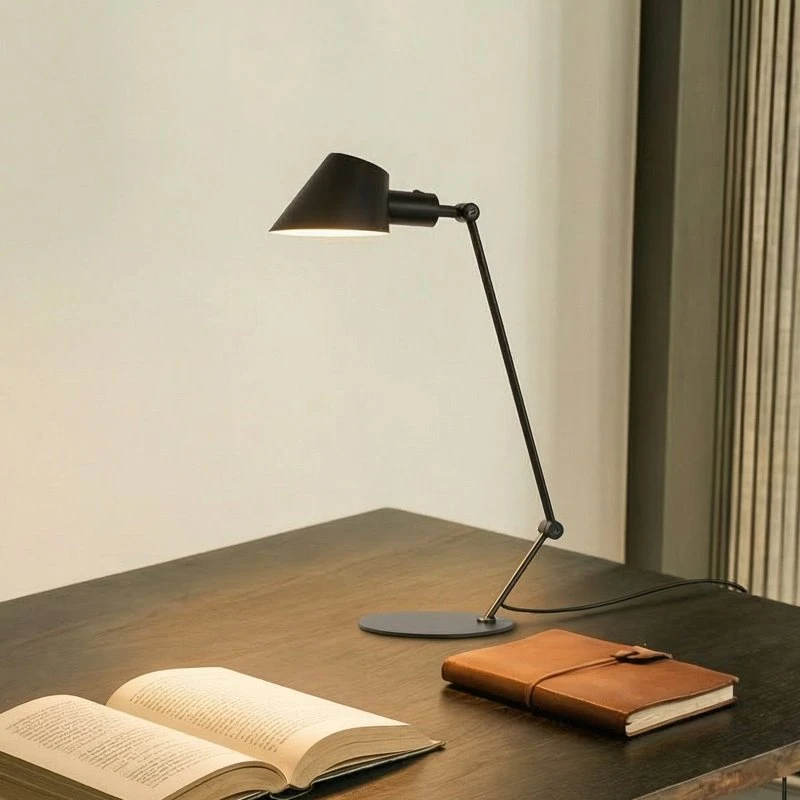 Lindby Corali Tafellamp - Zwart - Metaal - 64 cm