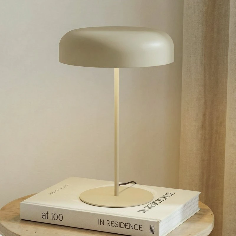 Lindby Tafellamp Edion, Beige, Metaal, 45 cm