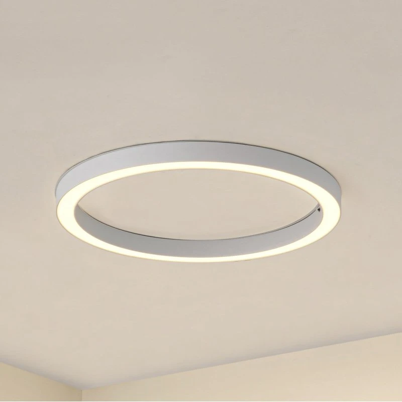 Lucande Neor LED plafondlamp, wit, Ø 60 cm, CCT, dimbaar