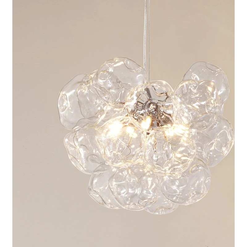 Lucande Diborah Hanglamp - Helder Glas - Ø 43 cm - G9