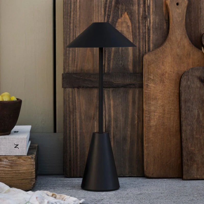 Globen Lighting Cannes Accu-buitentafel lamp, Zwart, IP54