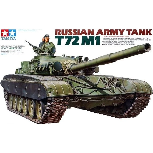 Tamiya 1/35 T-72M1 Russian Army Tank 35160