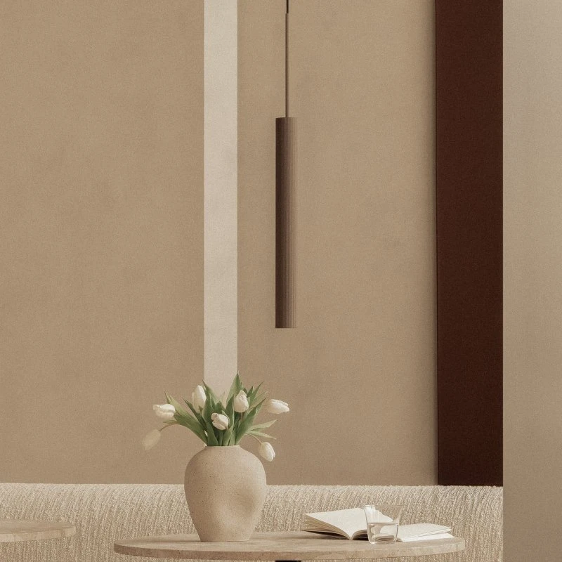 Audo Copenhagen Tubulaire hanglamp, 48 cm, brons/aluminium