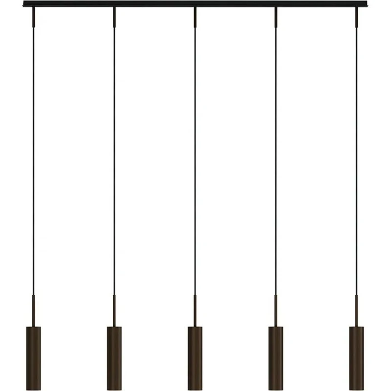 Audo Copenhagen Tubulaire Rail Hanglamp - 5-lamps - Brons