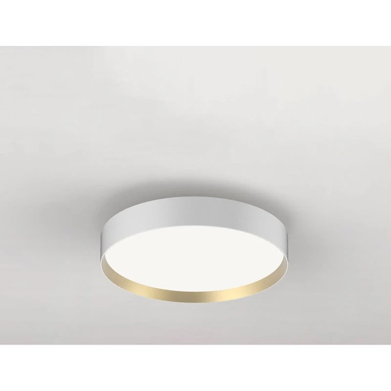 Loom Design Lucia 35 Plafondlamp - Wit/Goud - 35 cm
