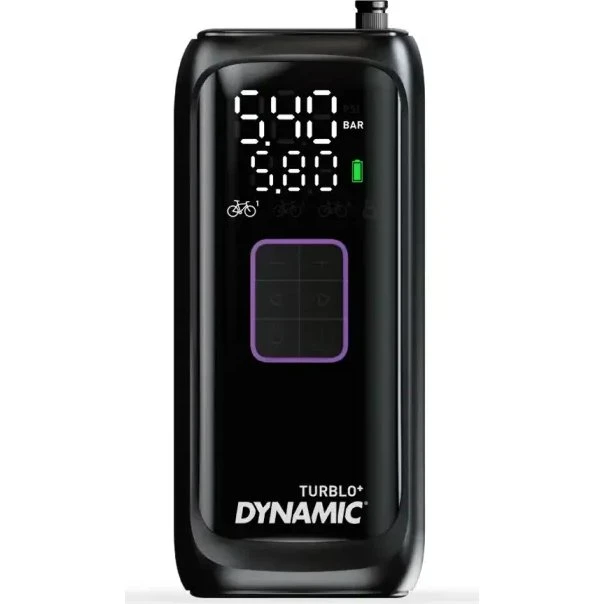 Dynamic Turblo+ Elektrische Fietspomp 8 Bar - Zwart
