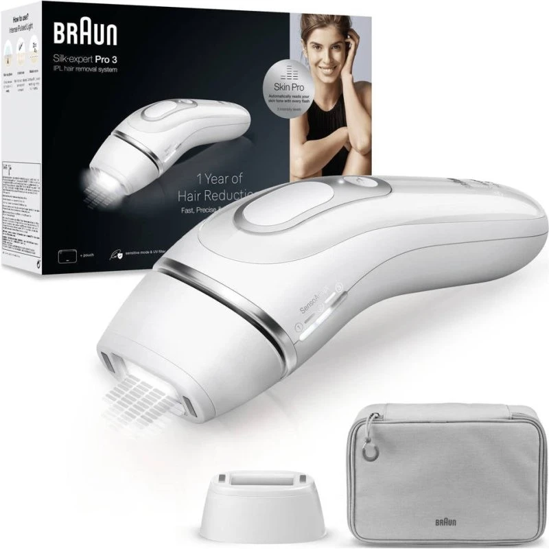 Braun Silk-Expert Pro 3 PL3020 IPL Ontharingsapparaat Zilver