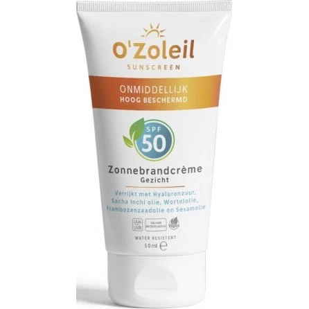 O'Zoleil Zonnebrandcrème Gezicht SPF50 50ml