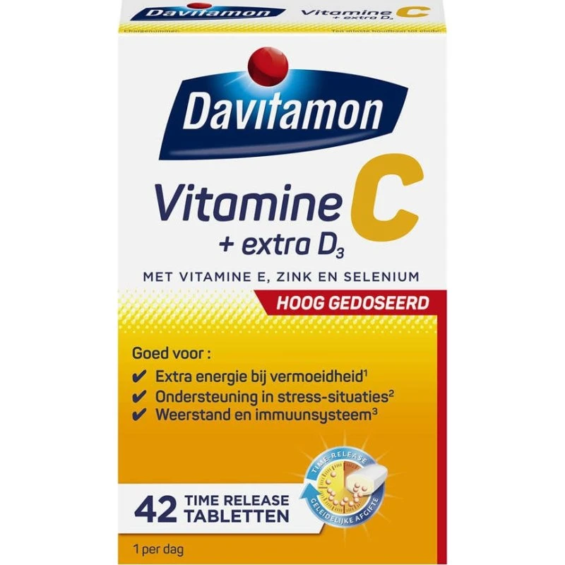 Davitamon Vitamine C + D3 Time Release 42 stuks