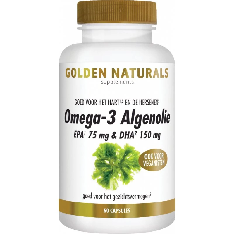 Golden Naturals Omega-3 Algenolie Liquid Capsules
