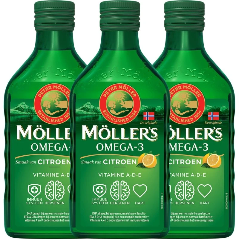 Mollers Omega-3 Citroen Levertraan 250ml