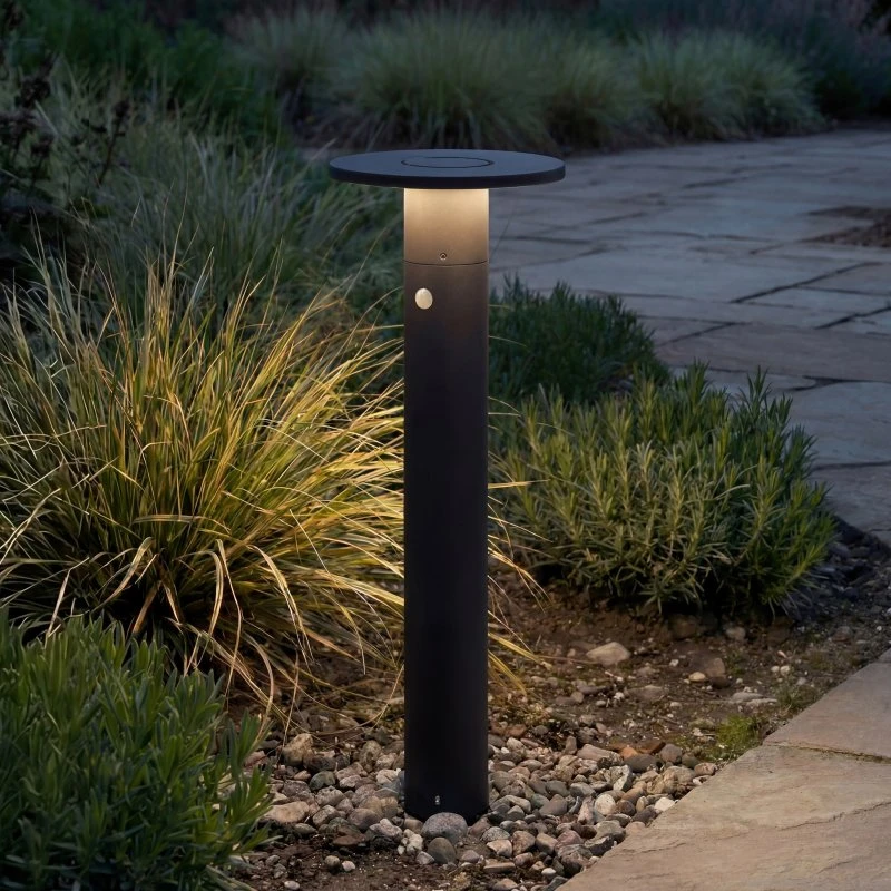 Arcchio LED tuinpadverlichting Tovio, 81 cm, sensor, antraciet