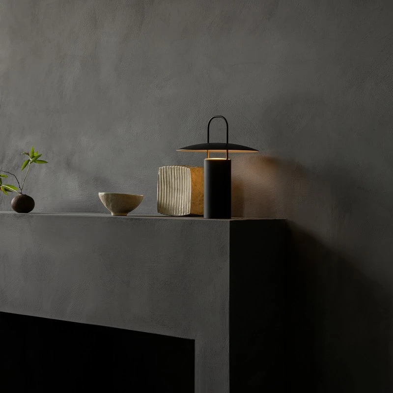 Audo Copenhagen Ray LED Tafellamp - Zwart - Draagbaar