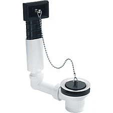 Viega Afvoer- en overloopcombinatie wit, messing, 1,5"