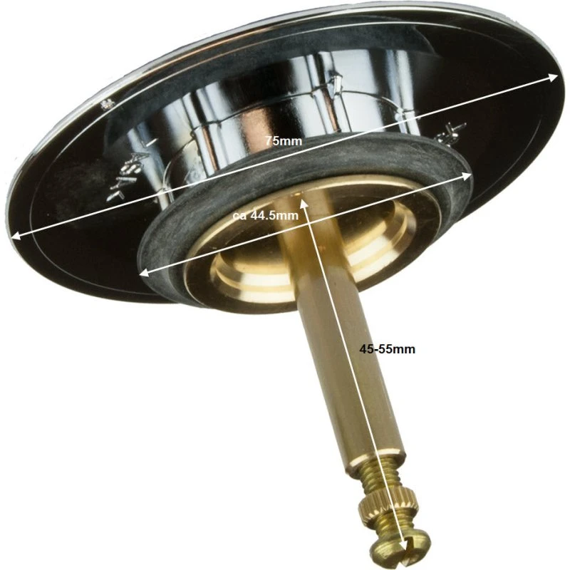 Viega Visign M1 Knop/Danser Badafvoer Chroom 103 378