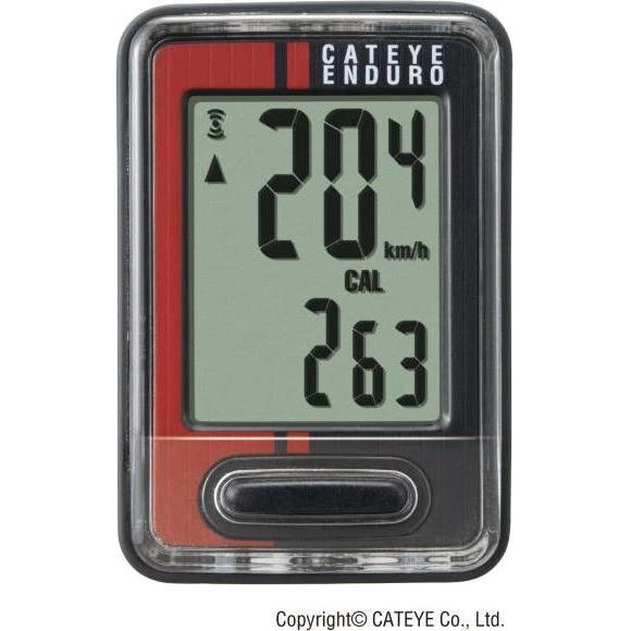 Cateye Enduro CC-ED400 Fietscomputer Zwart/Rood