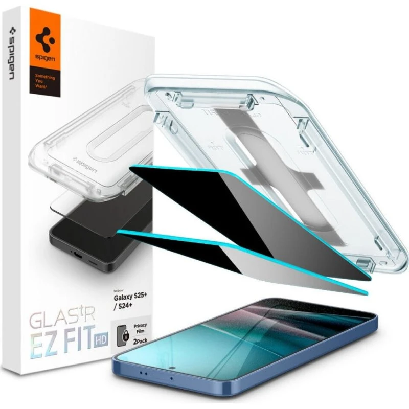 Spigen GlastR EZ FIT Privacy Screenprotector Samsung Galaxy S25+ / S24+