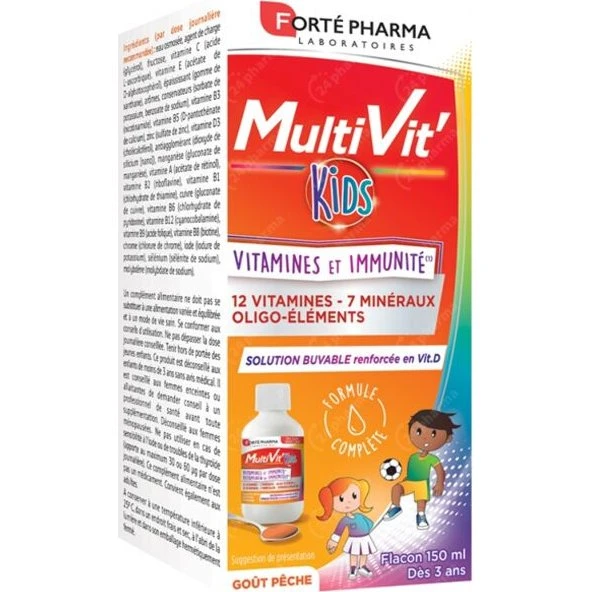 Forté Pharma Multivit' Kids drinkbare oplossing 150 ml