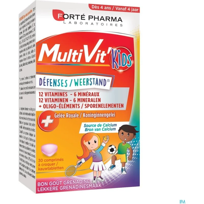 Forte Pharma Multivit' 4g Kids - 30 tabletten