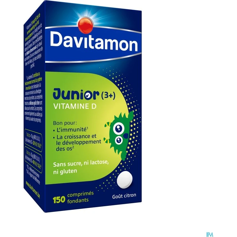 Davitamon Vitamine D 400 IE 150 smelttabletten – citroen