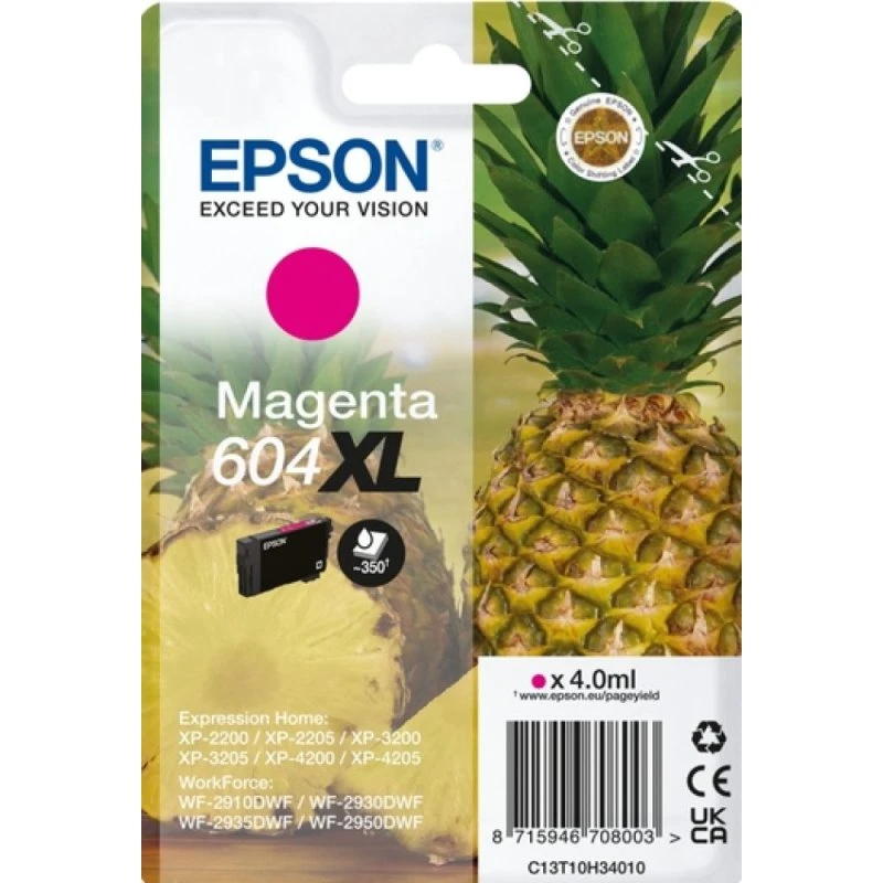 Epson 604XL T10H34 Inktcartridge - Rood (High Capacity)