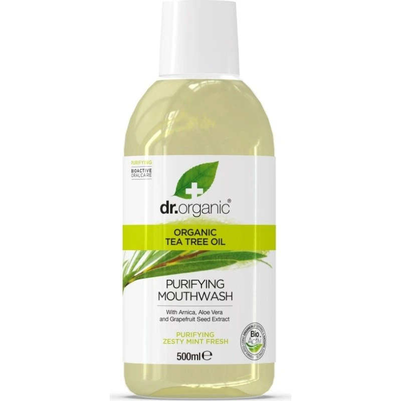 Dr Organic Tea Tree Mondwater 500 ml