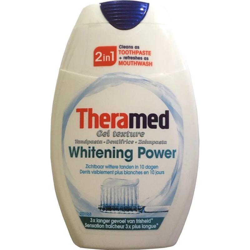 Theramed 2in1 Whitening Power Tandpasta + Mondwater 75ml