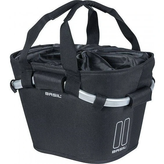Basil Classic Carry All Front Basket KF zwart (15L)
