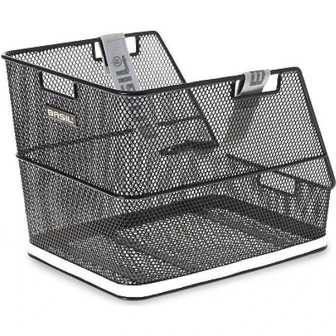 Basil Class kinderfietsmand achterop 30L zwart