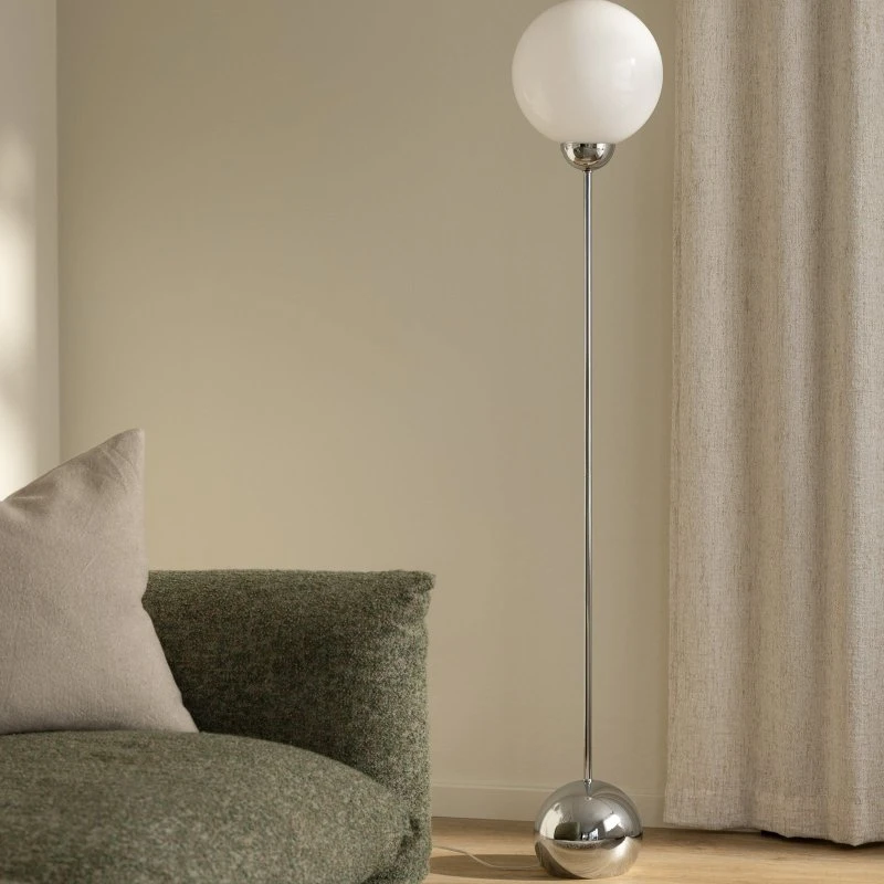 Globen Lighting Ripley vloerlamp Chroom & Glas - 144 cm