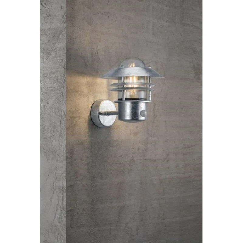 Nordlux Blokhus Up Wandlamp met Sensor - Zink