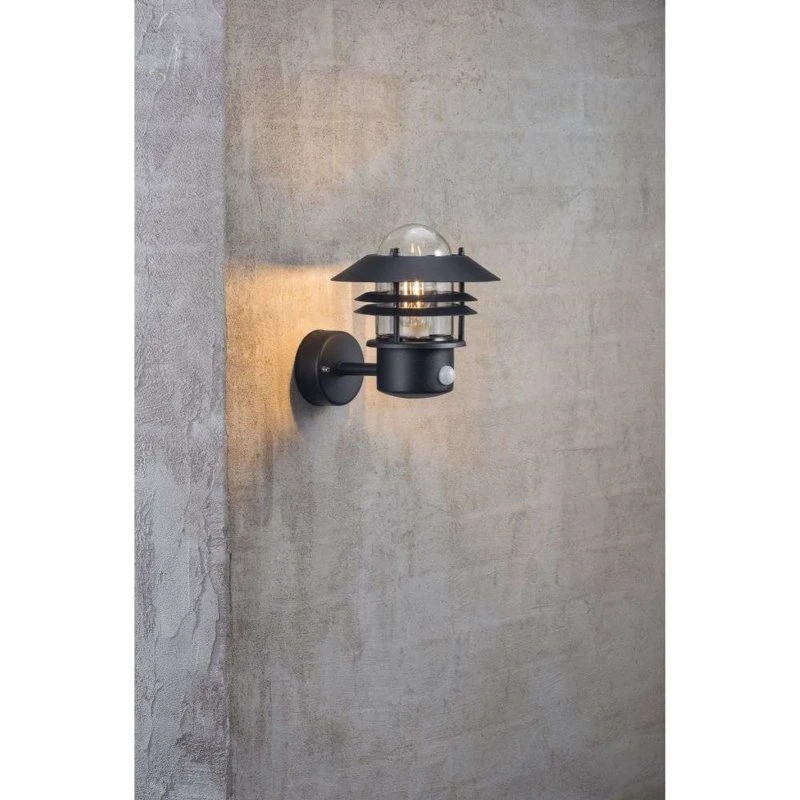 Nordlux Blokhus Up Wandlamp met Sensor - Zwart