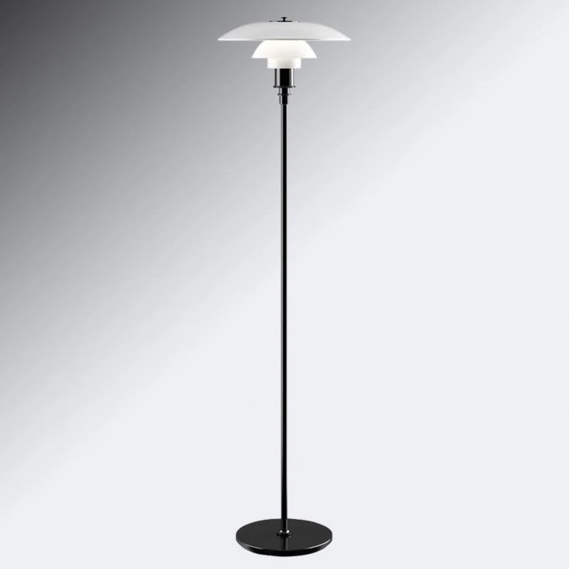 Louis Poulsen PH 3½-2½ Vloerlamp - Zwart Gemetaliseerd