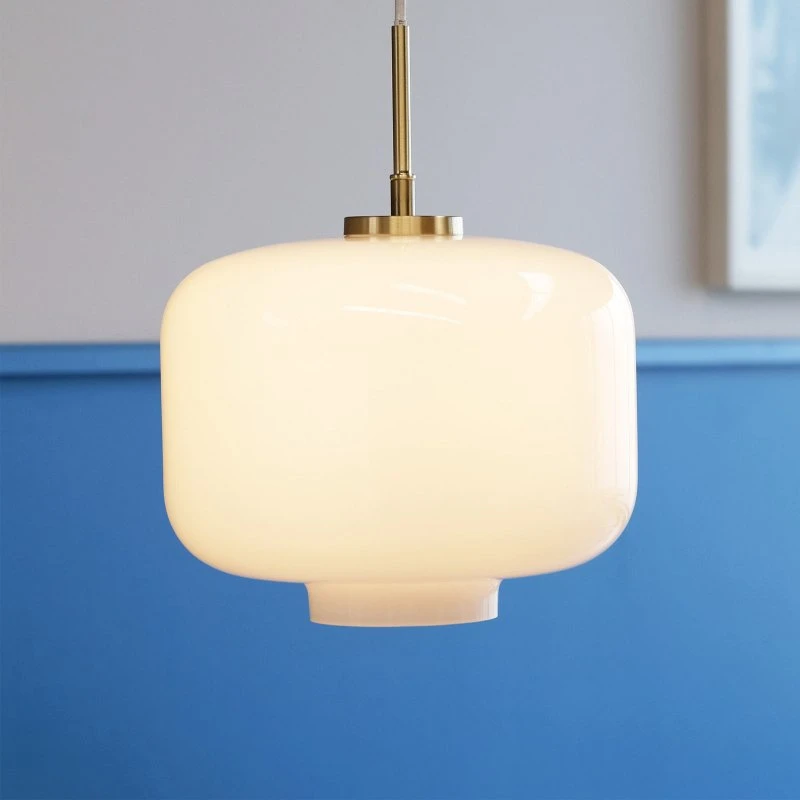 Dyberg Larsen Arp Hanglamp Ø30 - Opaal Glas & Messing