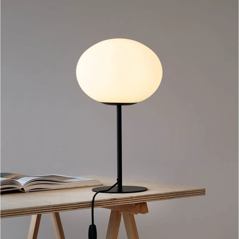 Dyberg Larsen Princess Tafellamp - Opaal/Zwart - 48,5 cm
