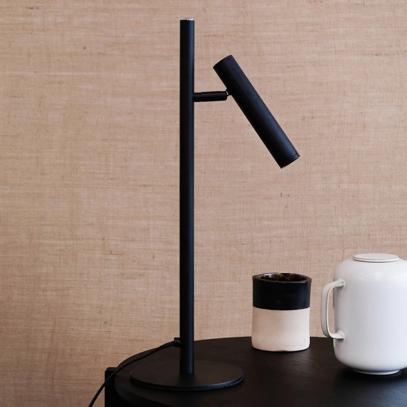 Dyberg Larsen Carlo 1 LED Tafellamp - Mat Zwart