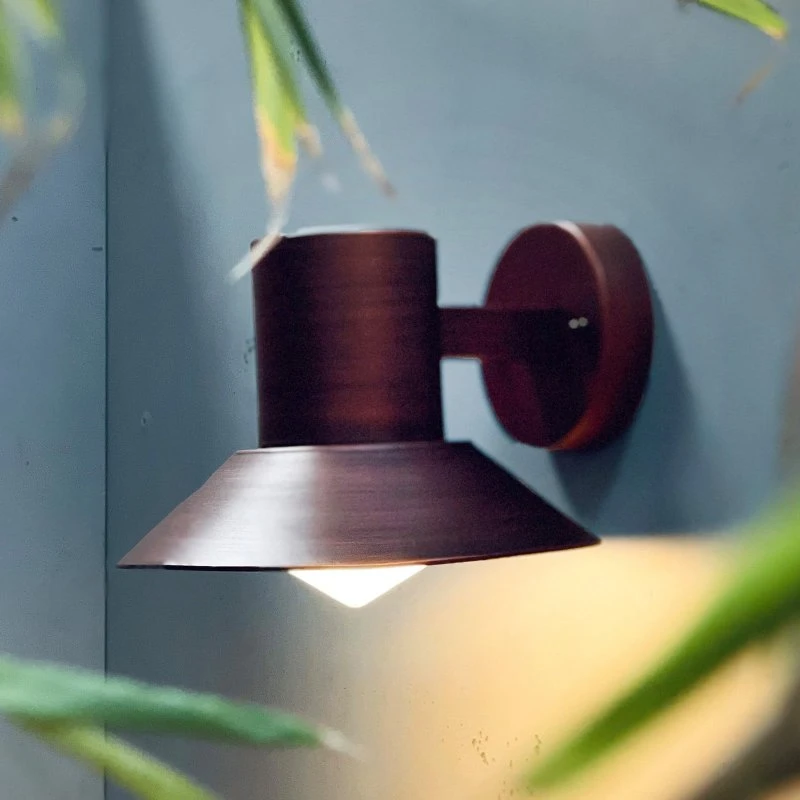 Dyberg Larsen Venice Buitenwandlamp, Koper, Ø 20 cm