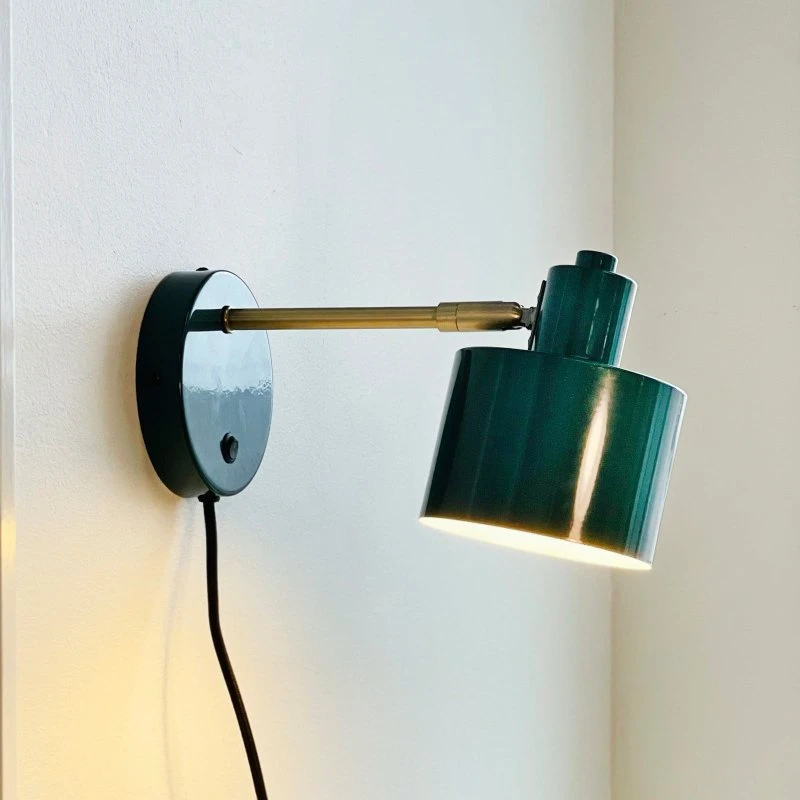 Dyberg Larsen wandlamp Ocean, donkergroen, 30 cm