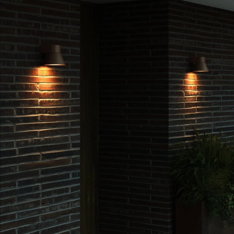 Nordlux Kyklop Cone Buitenwandlamp Rust - Modern - IP54