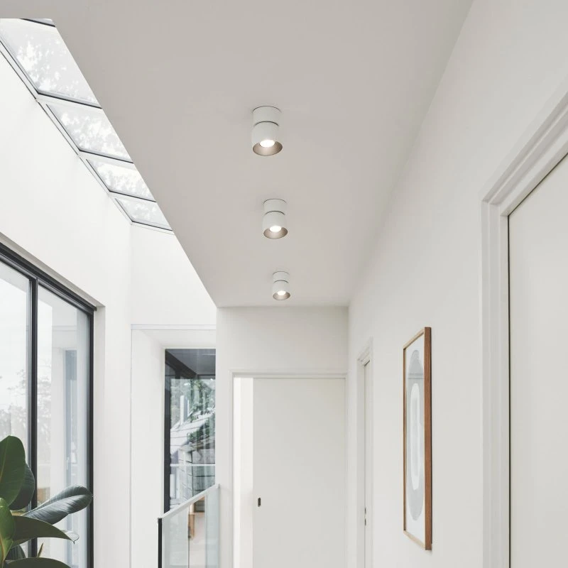 Nordlux Pitcher Downlight - Wit/Zilver - Kantelbaar - Metaal