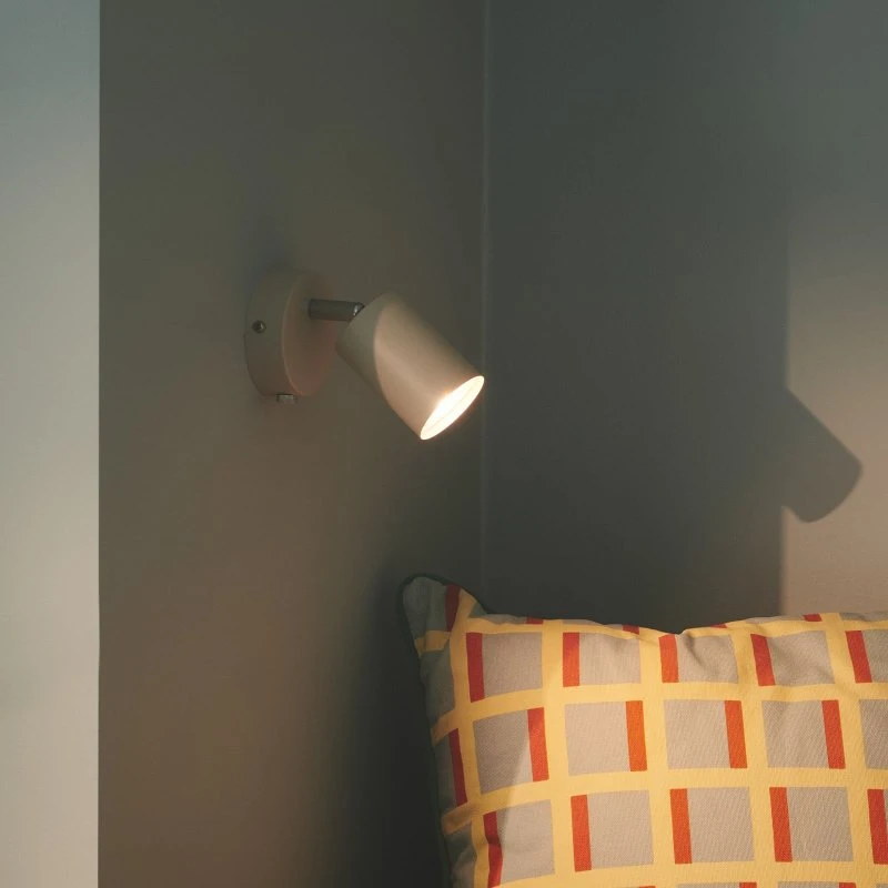 Nordlux Explore Wandlamp Beige - Met Stekker & GU10
