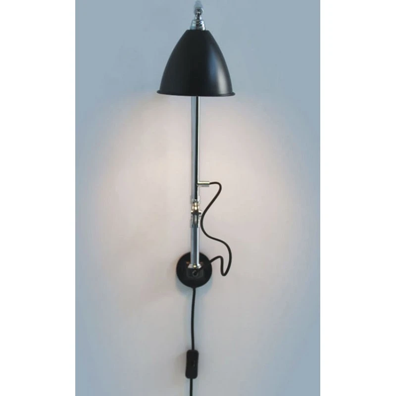 GUBI Bestlite BL5 Wandlamp Chroom Zwart Ø16