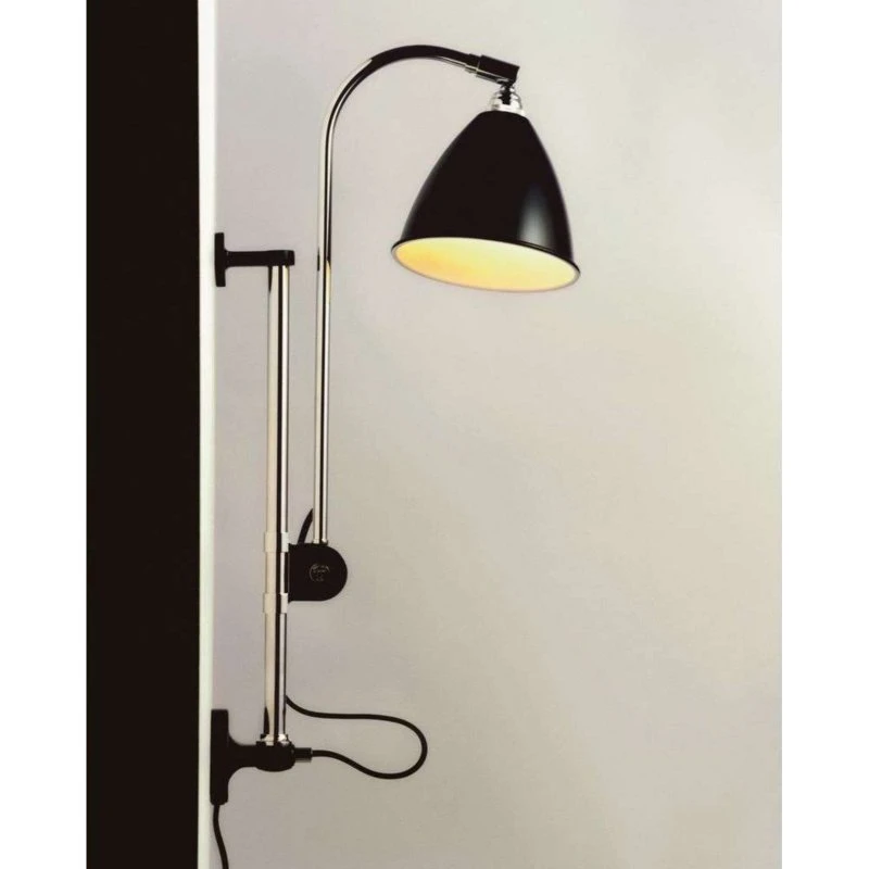GUBI Bestlite BL5 wandlamp - Zwart/Messing - Ø 16 cm