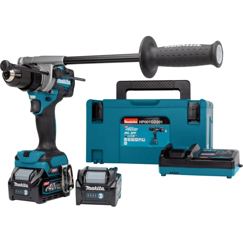 Makita HP001GM201 40V XGT Klopboor-/Schroefmachine Set (2x4,0Ah)