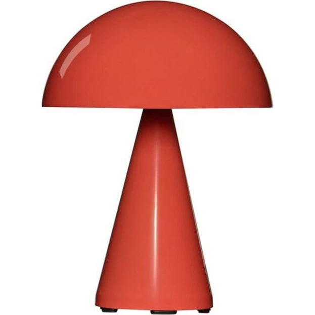 HÜBSCH Mush LED tafellamp Mush Mini, lichtrood, 20 cm