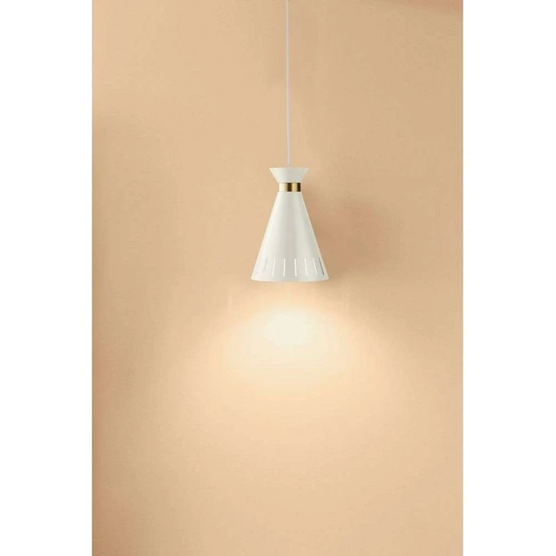 Warm Nordic Cone hanglamp, Wit, Ø 16 cm