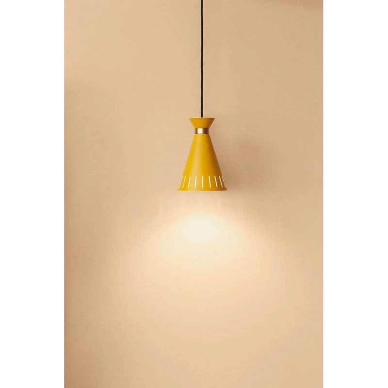 Warm Nordic Cone hanglamp - Honinggeel - Ø 16 cm