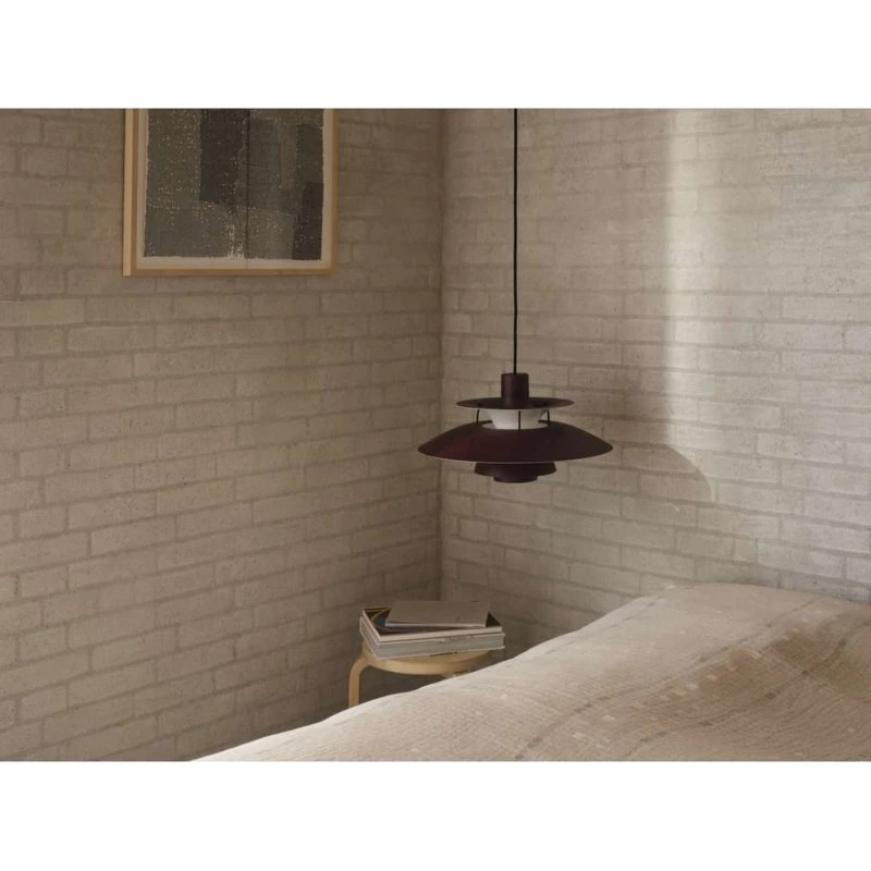 Louis Poulsen PH 5 Mini Hanglamp Monochrome Burgundy